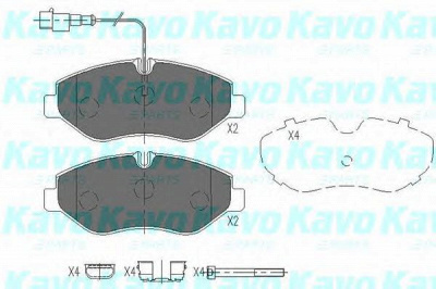 KAVO PARTS kbp6584 -  Комплект тормозных колодок, дисковый тормоз